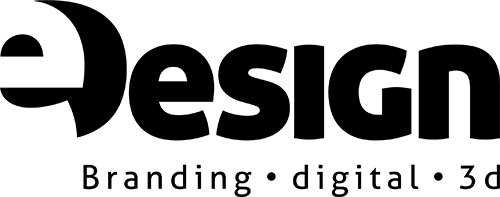 Logotipo e-design preto